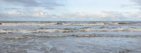 Vista Panorámica Del Mar Báltico Desde Una Orilla Arenosa Dunas —  Fotos de Stock
