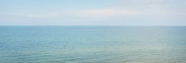 Панорамный Вид Берега Балтийского Моря После Шторма Чистое Небо Заката — стоковое фото