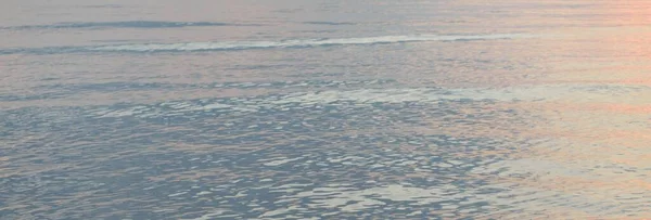 Oberflächenstruktur Des Meerwassers Sanftes Sonnenlicht Panoramabild Grafische Ressourcen Natur Umweltkonzepte — Stockfoto