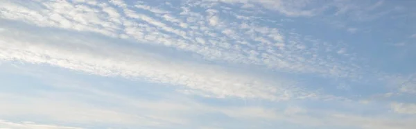 Ornamental Clouds Dramatic Sky Epic Storm Cloudscape Soft Sunlight Panoramic — Stock Photo, Image