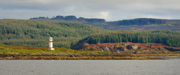Drámai Égbolt Skóciai Rothesay Sziklás Partjai Dombjai Völgyei Felett Kilátás — Stock Fotó
