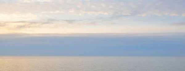 Vista Aérea Panorámica Desde Orilla Del Mar Báltico Atardecer Paisaje — Foto de Stock