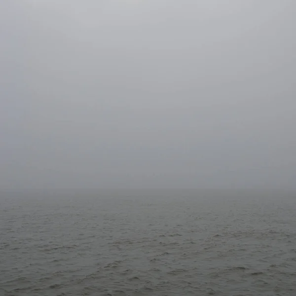 Baltic Sea Fog Waves Splashing Water Storm Natural Textures Picturesque — Fotografia de Stock