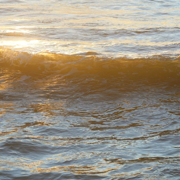 Deniz suyu yüzeyi dokusu. Yumuşak güneş ışığı. Panoramik görüntü, grafik kaynaklar. Doğa, çevre kavramları