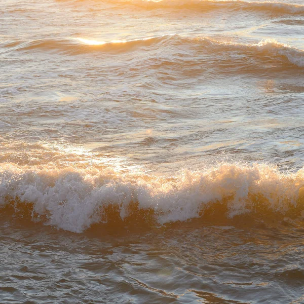 Textura Superfície Água Mar Luz Solar Suave Imagem Panorâmica Recursos — Fotografia de Stock