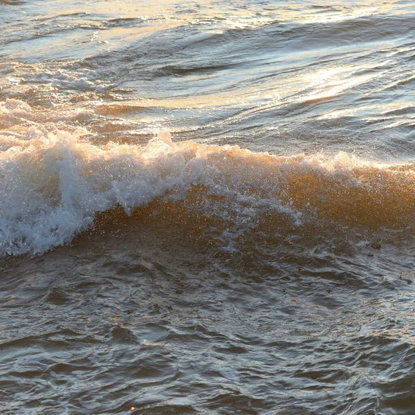 Deniz suyu yüzeyi dokusu. Yumuşak güneş ışığı. Panoramik görüntü, grafik kaynaklar. Doğa, çevre kavramları