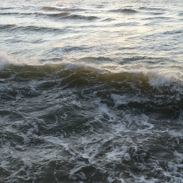 Oppervlaktestructuur Van Zeewater Zacht Zonlicht Panoramisch Beeld Grafische Bronnen Natuur — Stockfoto