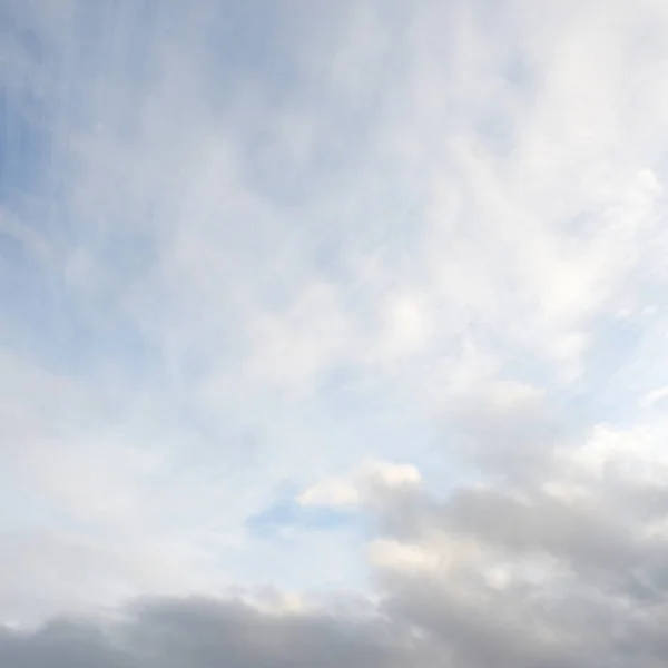 Céu Azul Claro Depois Tempestade Luz Solar Suave Imagem Panorâmica — Fotografia de Stock