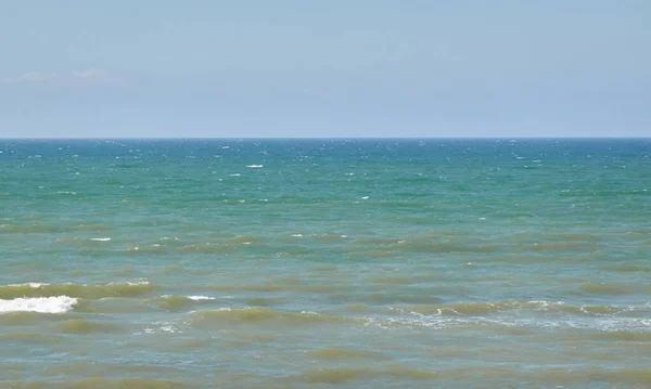 Riva Del Mar Baltico Una Giornata Sole Vista Una Spiaggia — Foto Stock