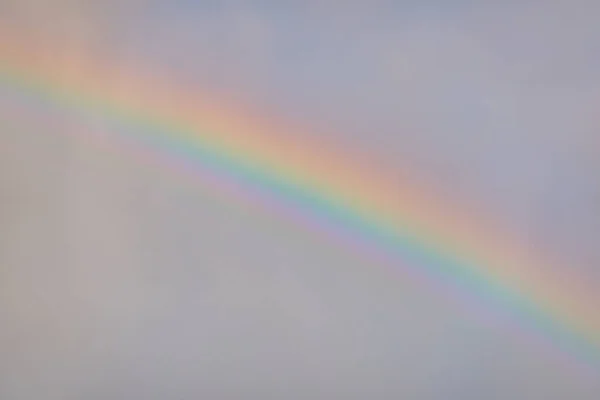 Arco Iris Nubes Ornamentales Cielo Dramático Después Tormenta Lluvia Luz — Foto de Stock