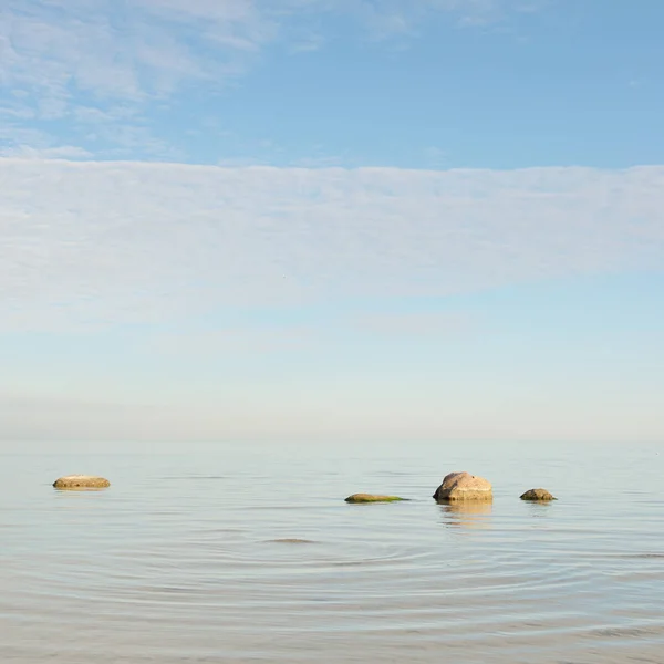 Baltic Sea Shore Sunny Day Clear Sky Idyllic Seascape Nature — Photo