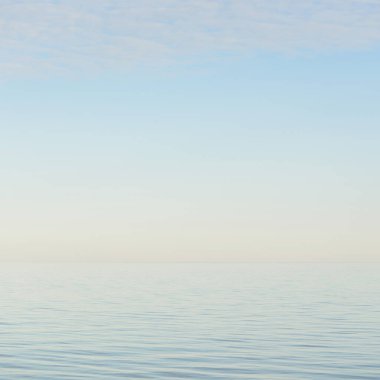 Güneşli bir günde Baltık Denizi kıyısı. Gökyüzü açık. Idyllic deniz manzarası. Doğa, tatiller, eğlence. Çevre turizmi. Panoramik görünüm