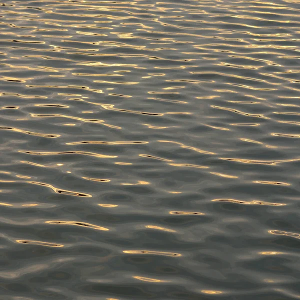 Vízfelszín Textúra Puha Naplemente Fény Visszaverődés Vízen Természet Környezet Tenger — Stock Fotó