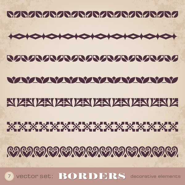 Kenarlıklar dekoratif elemanları 7 ayarla