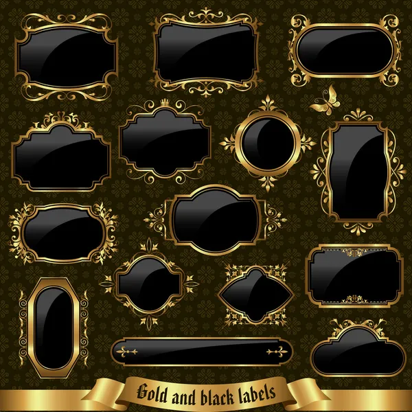 10 altın çerçeveli etiketleri ayarlama