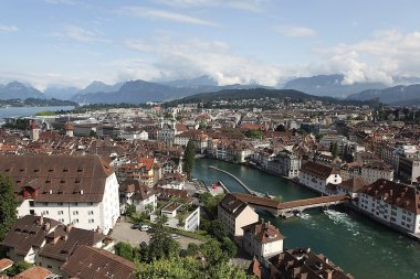 Lucerne. Kule Manni görüntülemek.