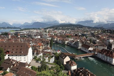 Lucerne. View from the tower Mannl. clipart
