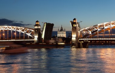 Bolsheokhtinsky bridge. St. Petersburg. clipart