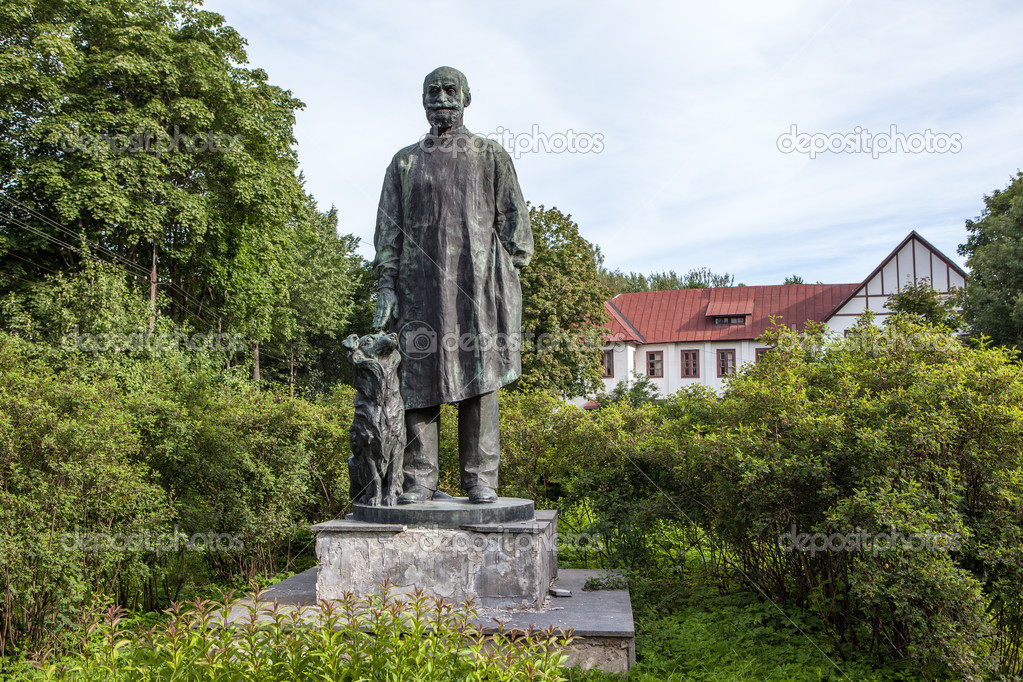 Pavlova, RUSSIA. Monument Pavlov dog.