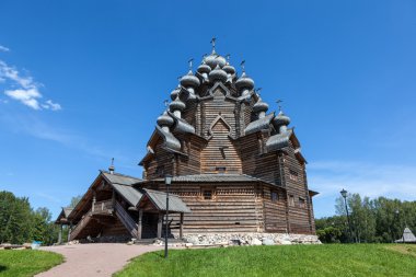 St. petersburg. Rusya. şefaat ahşap kilise.