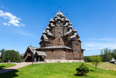 St. petersburg. Rusya. şefaat ahşap kilise.