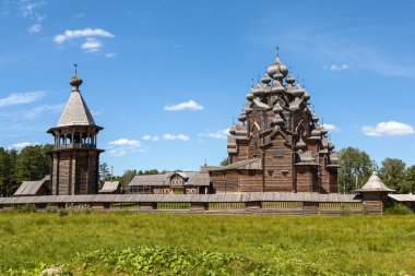 St. petersburg. Rusya. şefaat ahşap kilise.
