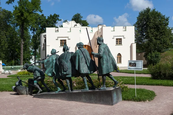 Tsarskoye Selo. Rusia. Escultura "Los ciegos ". — Foto de Stock