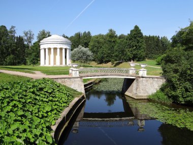 Temple of Friendship in Pavlovsk park. Russia. clipart