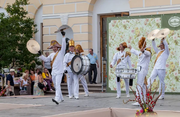 Pavlovsk. Russia. Mostra batteristi Drum time . — Foto Stock