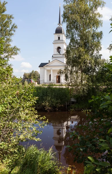 Kobona. Região de Leningrado. A Rússia. Igreja de São Nicolau . — Fotografia de Stock