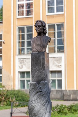 peter Botanik Bahçesi içinde büstü. St. petersburg.