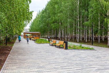 Zafer Parkı. Galyano-Gorbunovsky massif. Nizhny Tagil. Sverdlovsk bölgesi. - Rusya. 08 Haziran 2021