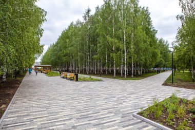 Zafer Parkı. Galyano-Gorbunovsky massif. Nizhny Tagil. Sverdlovsk bölgesi. - Rusya. 08 Haziran 2021