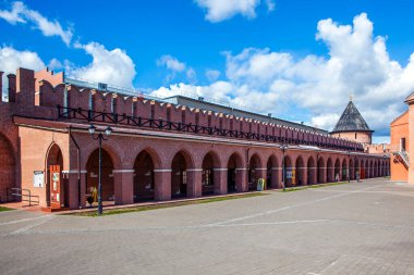 Tula Kremlin bölgesindeki Epiphany Katedrali. Tula. - Rusya. 4 Eylül 2021