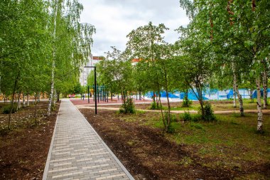 Zafer Parkı. Galyano-Gorbunovsky massif. Nizhny Tagil. Sverdlovsk bölgesi. - Rusya. 08 Haziran 2021