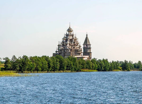 Lake Onega Church Transfiguration Lord Kizhi Island Republic Karelia Russia — 图库照片