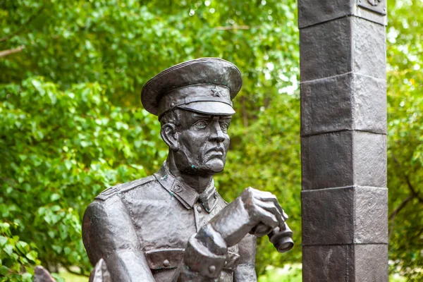 Grenswachter Fragment Van Het Monument Voor Russische Grenswachten Victory Park — Stockfoto
