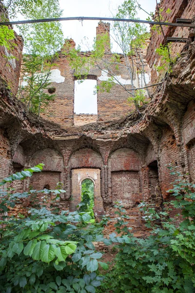 Ruines Palais Potemkine Vue Intérieure Manoir Gostilitsa Village Gostilitsy Quartier — Photo