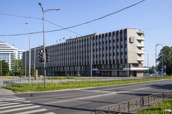 Petrozavodsk Kentsel Bölgesi Yönetim Binası Petrozavodsk Karelia Cumhuriyeti Rusya Temmuz — Stok fotoğraf