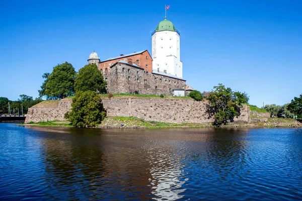 Viborgs Slott Viborg Leningradregionen Ryssland Augusti 2021 — Stockfoto
