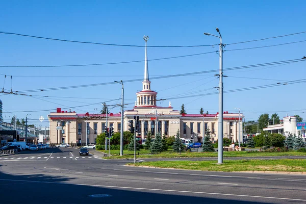 Estación Tren Petrozavodsk Pasajero Petrozavodsk República Karelia Rusia Julio 2021 —  Fotos de Stock