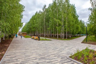 Zafer Parkı. Galyano-Gorbunovsky massif. Nizhny Tagil. Sverdlovsk bölgesi. - Rusya. 08 Haziran 2021