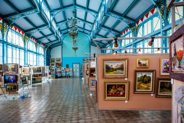 Puşkin Galerisi Sergi Salonu. Zheleznovodsk. Stavropol bölgesi. - Rusya. 23 Mayıs 2021