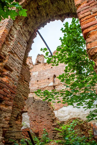 Ruines Palais Potemkine Vue Intérieure Manoir Gostilitsa Village Gostilitsy Quartier — Photo