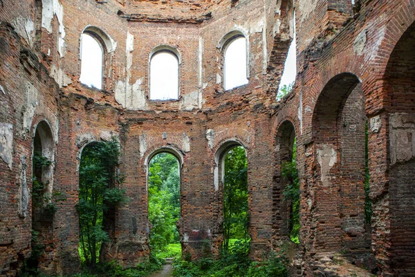 Ruinas Del Palacio Potemkin Vista Interior Mansión Gostilitsa Pueblo Gostilitsy — Foto de Stock