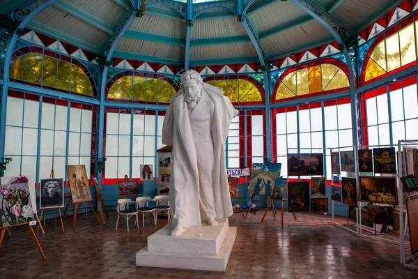 Pomnik Puszkin Nad Morzem Sali Galerii Puszkina Zheleznovodsk Region Stawropola — Zdjęcie stockowe