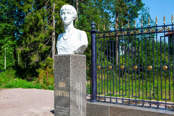 Monument Voor Akhmatova Afwikkeling Siversky Gatchina Regio Regio Leningrad Rusland — Stockfoto
