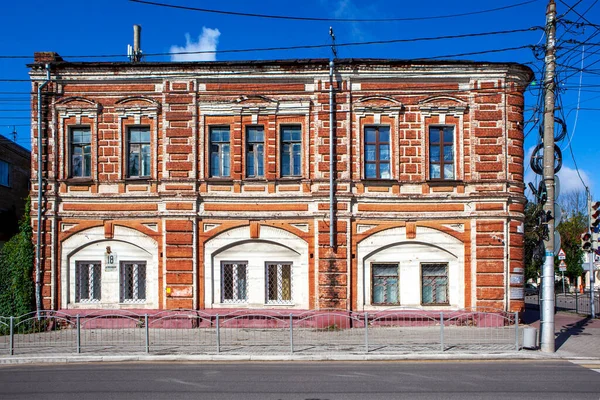 Kaluga Russia September 2021 Foto Van Een Ensemble Van Huizen — Stockfoto