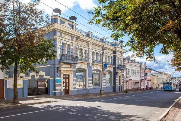 Kaluga Russland September 2021 Foto Des Ehemaligen Hauses Des Kaufmanns — Stockfoto