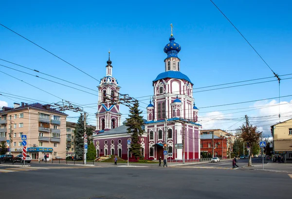 Kaluga Russia Wrzesień 2021 Zdjęcie Świątyni Świętego Proroka Jana Chrzciciela Obrazy Stockowe bez tantiem